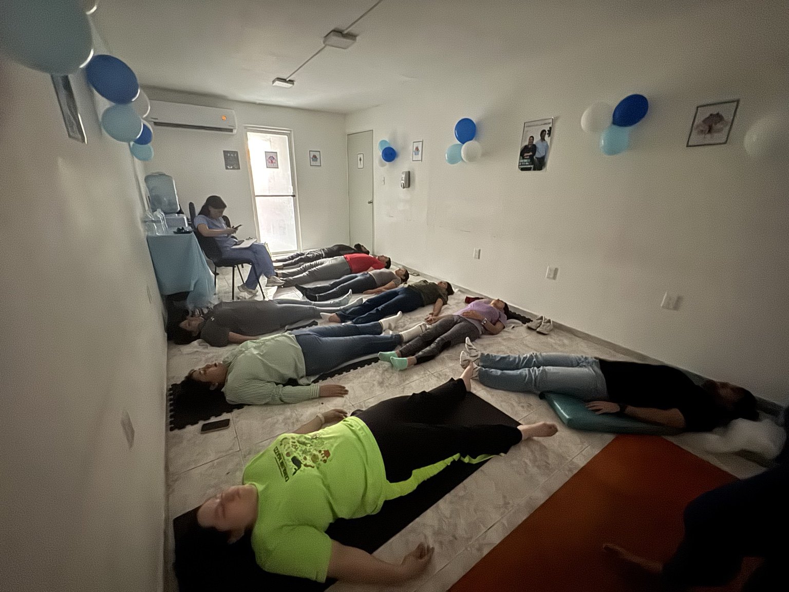 Una pausa de relajación para el equipo
